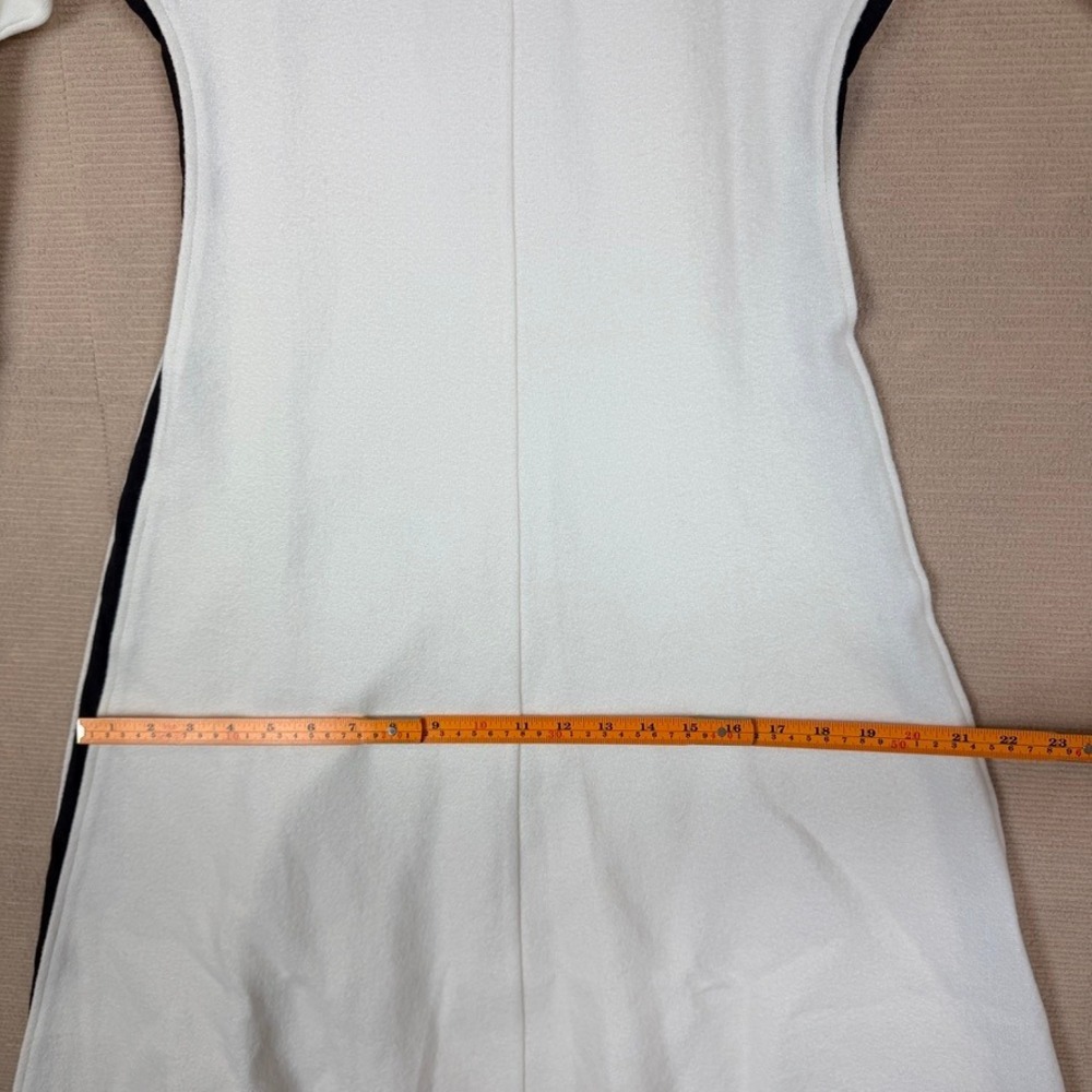 Reiss Caprice-Hybrid Woven Midi Dress Ivory Black Stripe US 2 NEW $515 - Picture 7 of 14